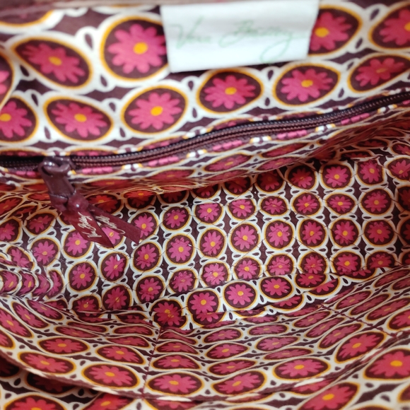 Vera Bradley Pink, Brown And Burgundy Floral Quilted Crossbody - Picture 5 of 5